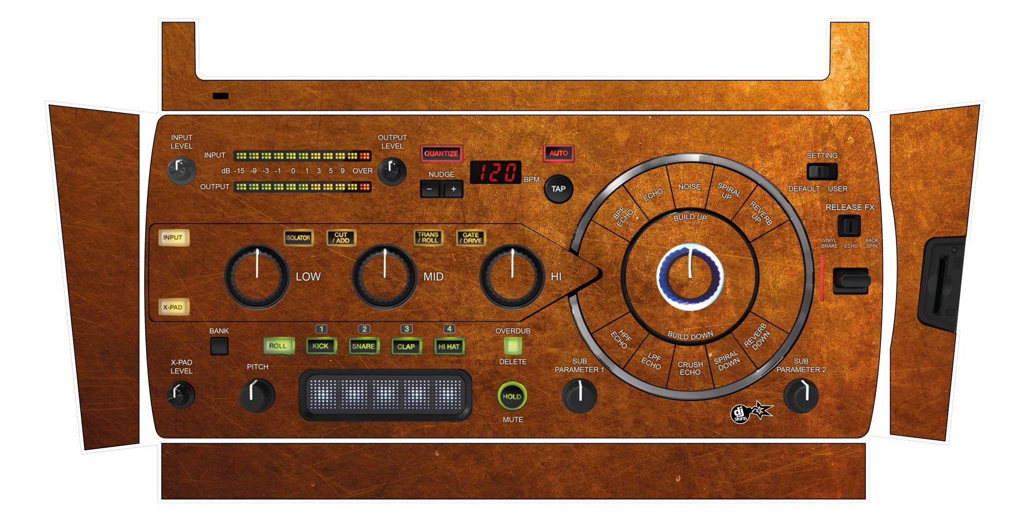 Pioneer DJ RMX 1000 Skin Copper