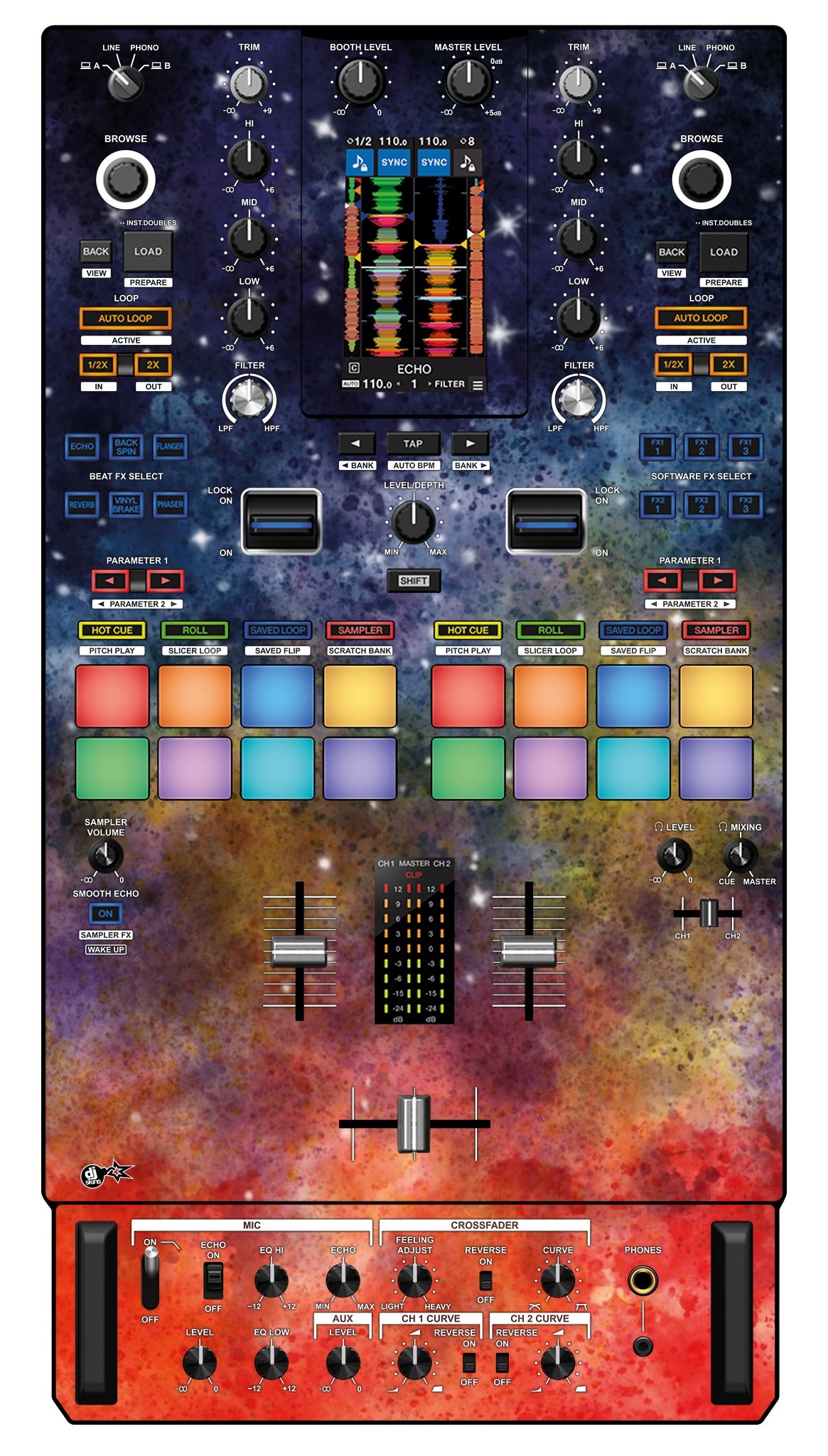 Pioneer DJ DJM S11 Skin Creative Space