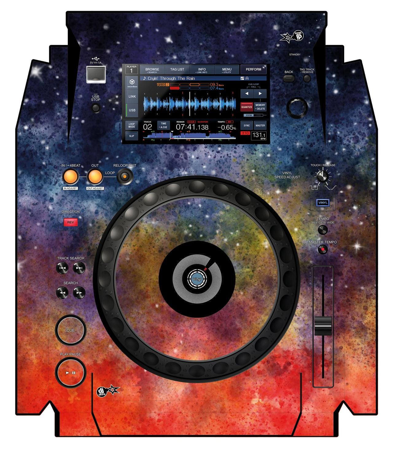 Pioneer DJ XDJ 1000 Skin Creative Space