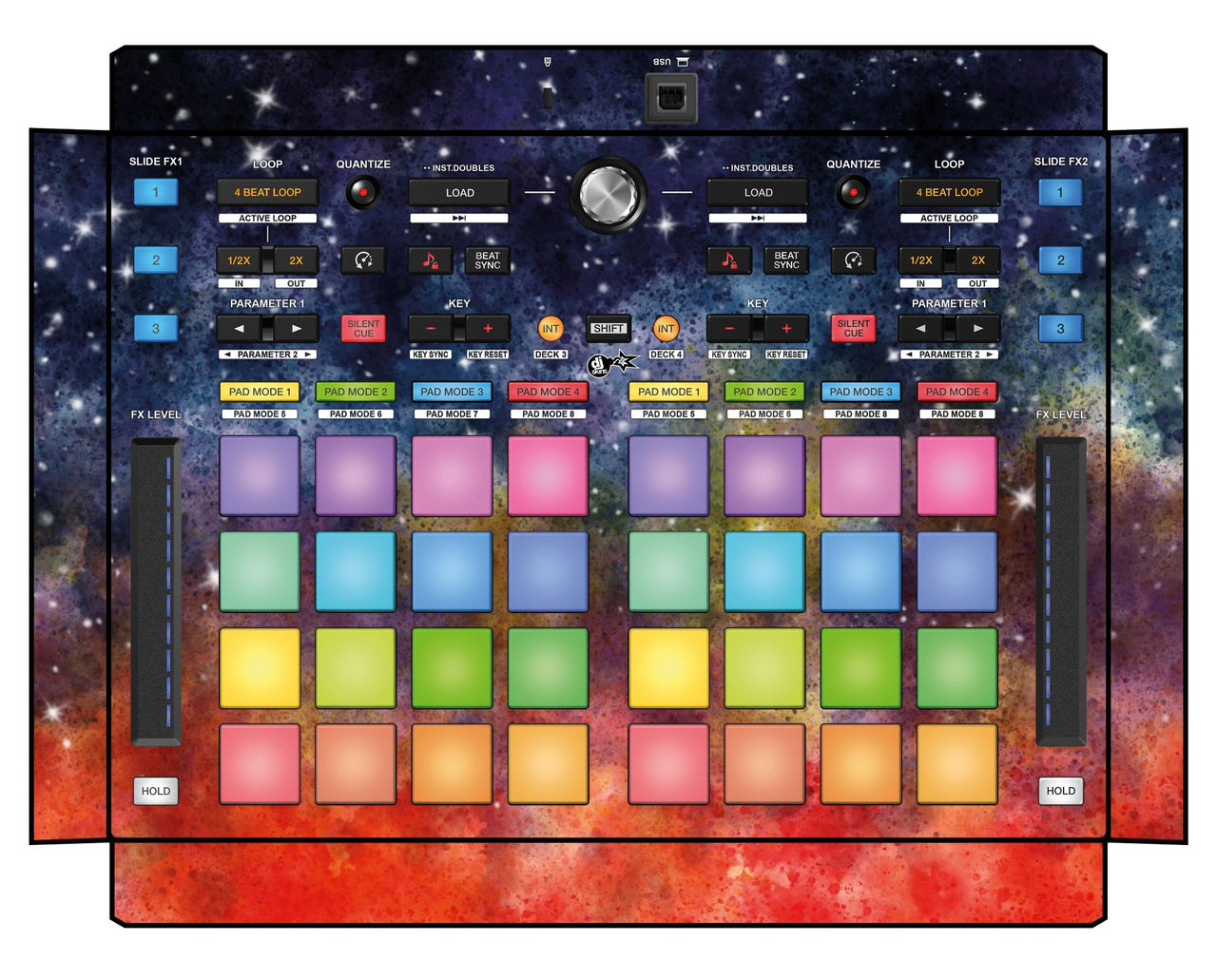 Pioneer DJ DDJ XP 2 Skin Creative Space