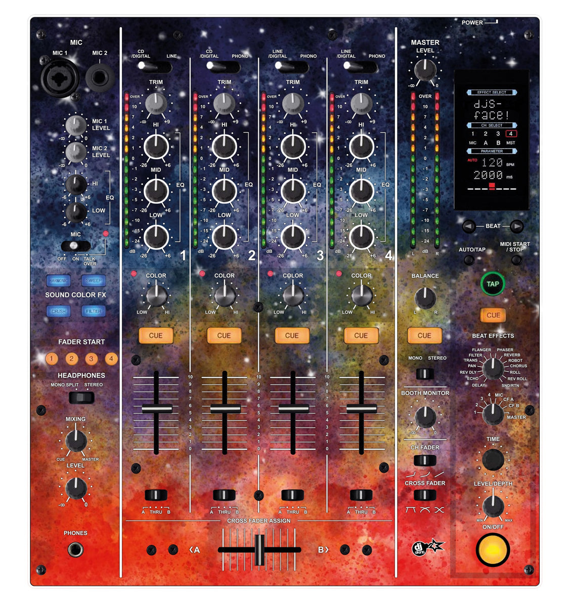 DJ Skins® Pioneer DJ DJM 800 Skin Creative Space