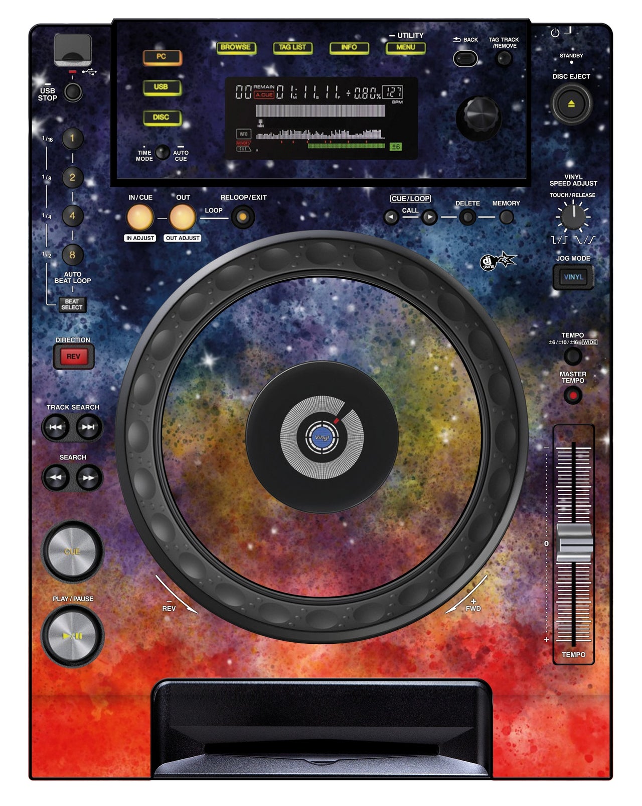 Pioneer DJ CDJ 850 Skin Creative Space