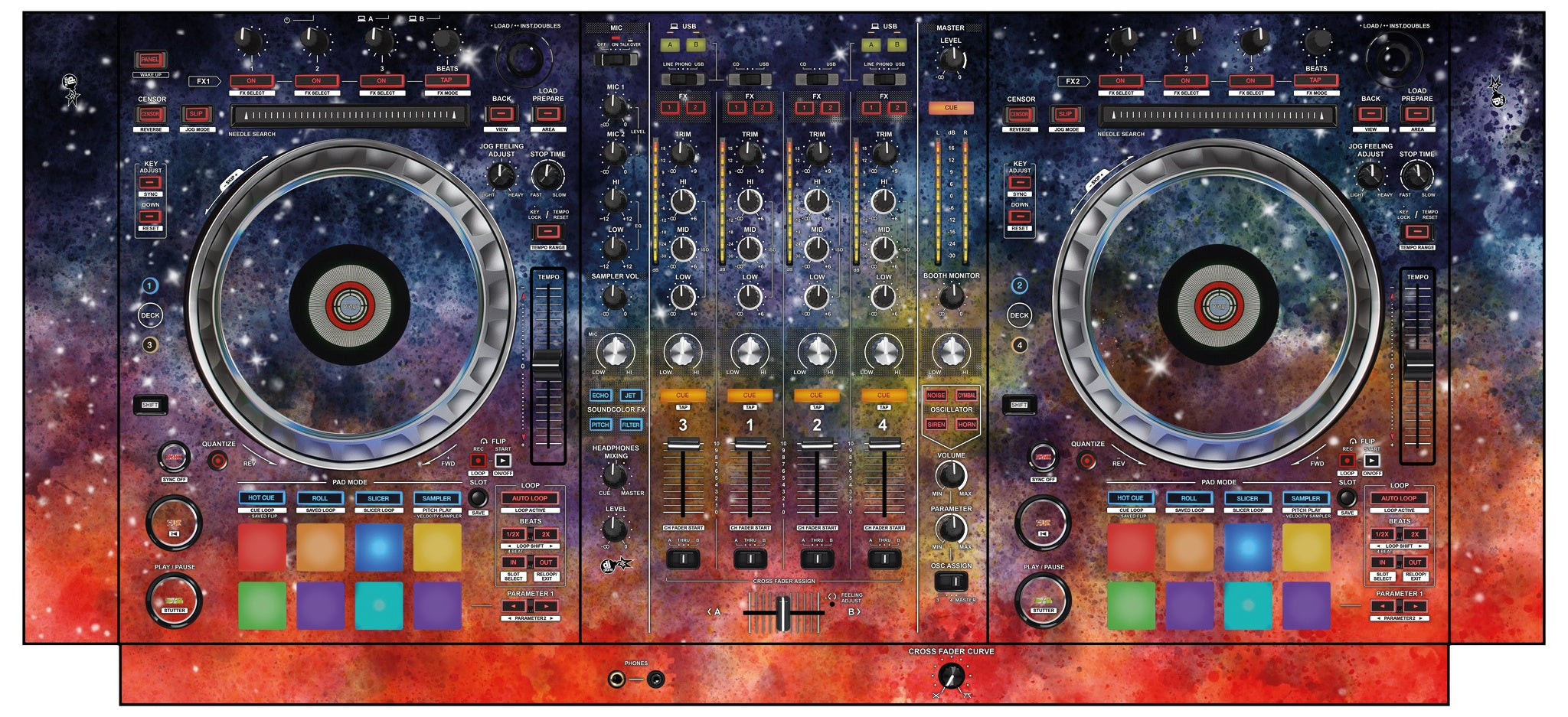 Pioneer DJ DDJ SZ 2 Skin Creative Space