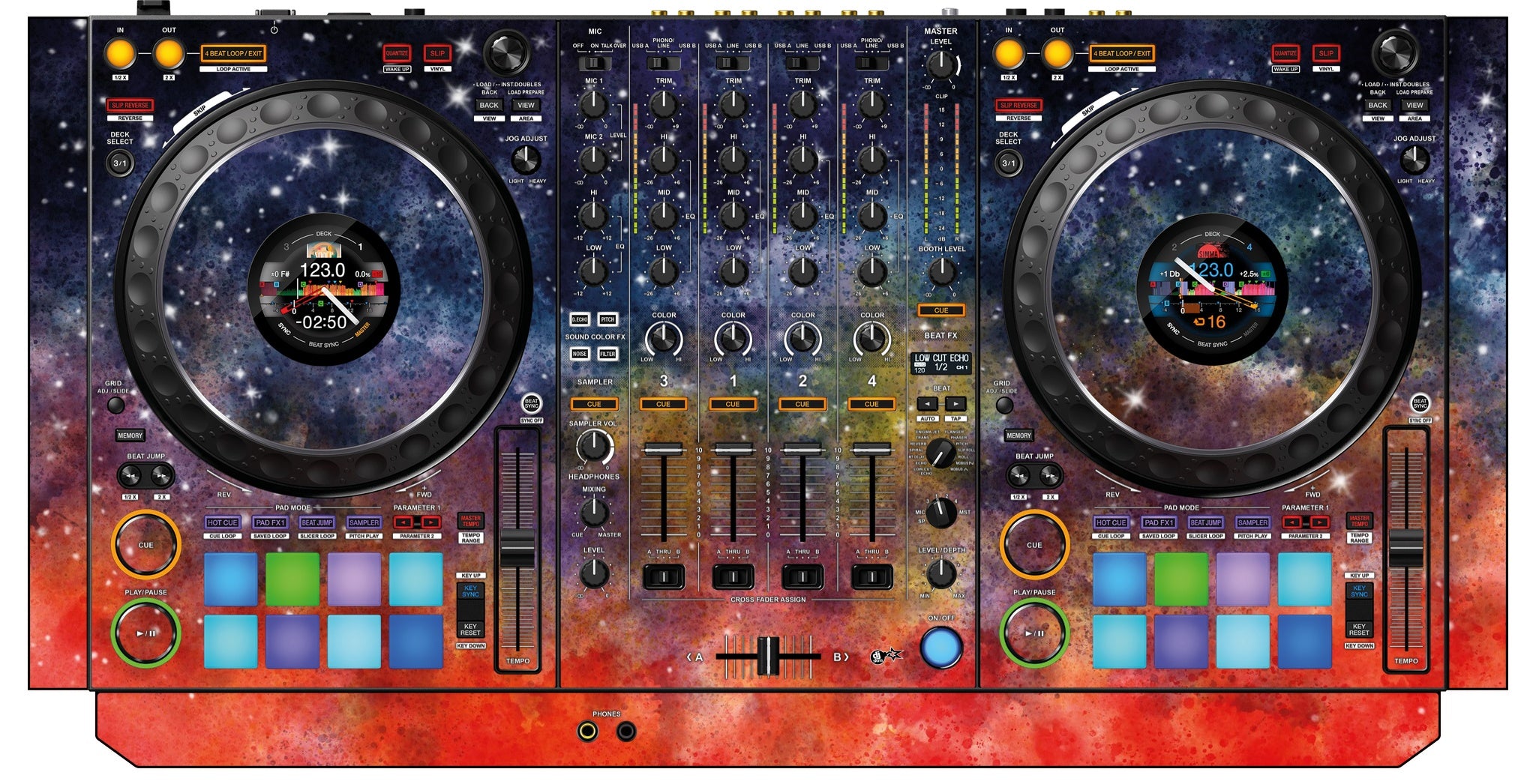 Pioneer DJ DDJ 1000 SRT Skin Creative Space