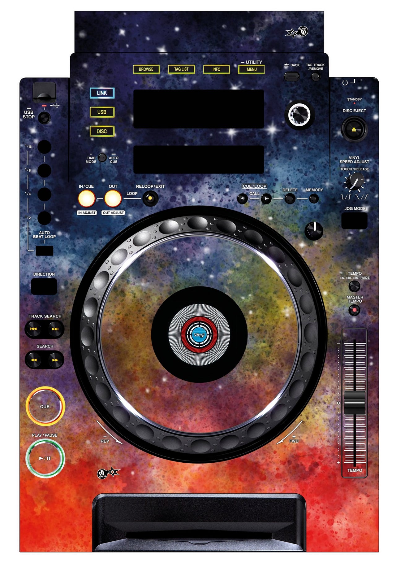 Pioneer DJ CDJ 900 Skin Creative Space
