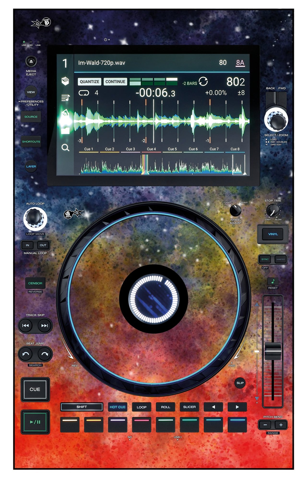 Denon DJ SC 6000 Skin Creative Space