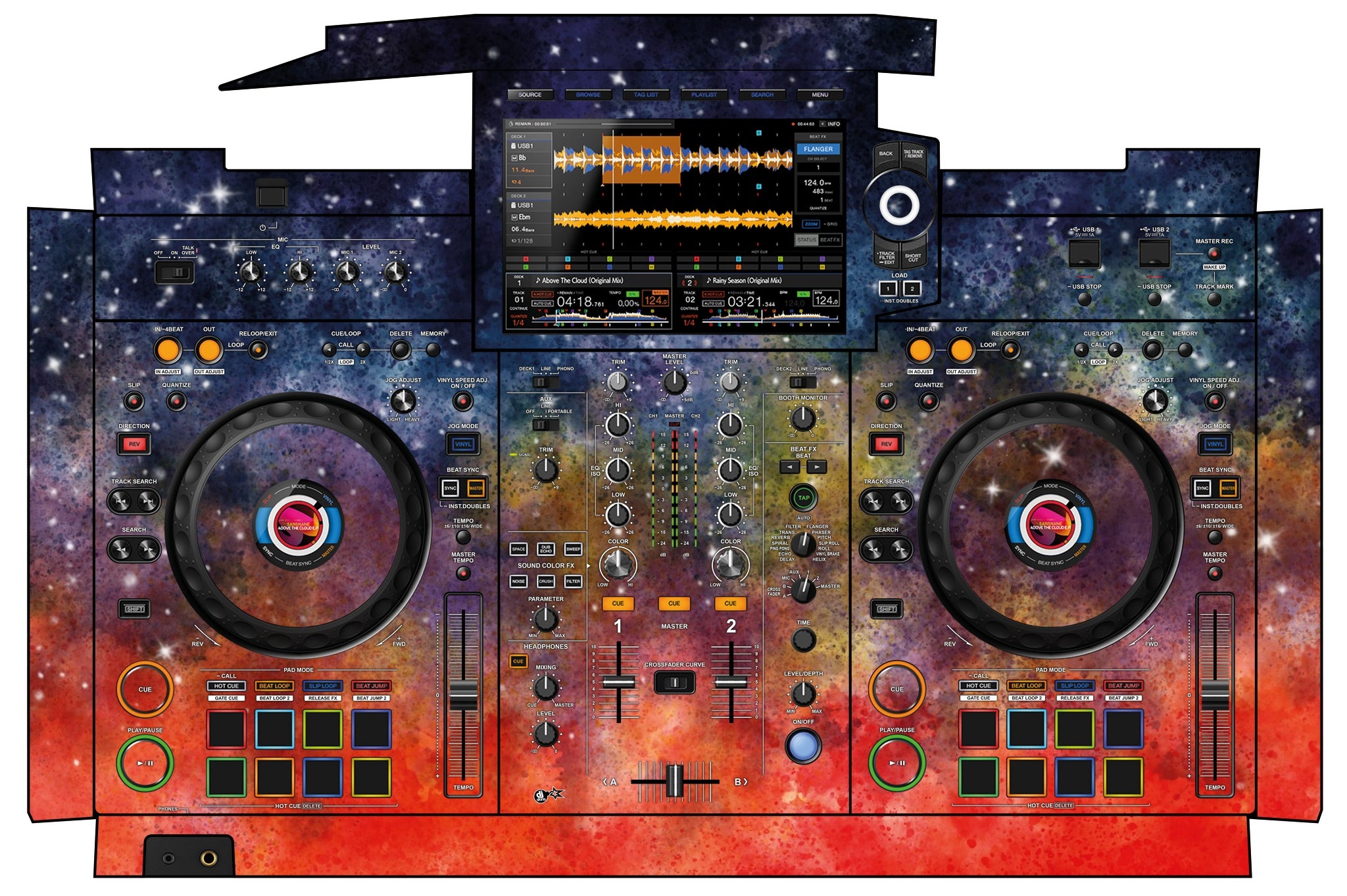 Pioneer DJ XDJ RX 3 Skin Creative Space