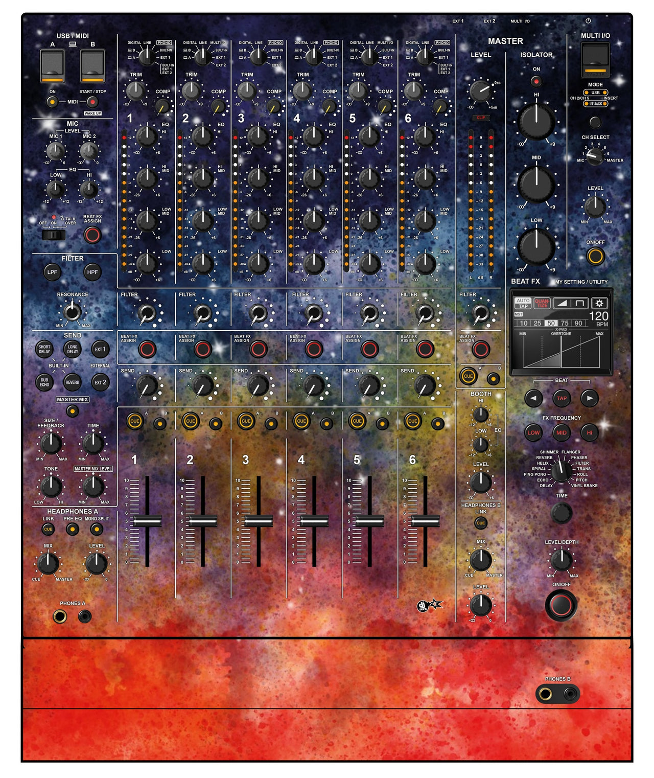Pioneer DJ DJM V10 LF Skin Creative Space