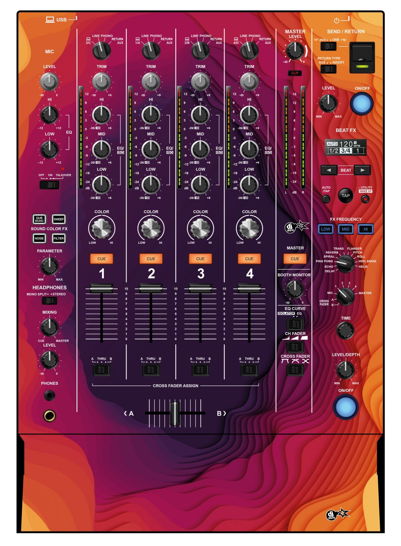 Pioneer DJ DJM 750 MK2 Skin Deep Ditch