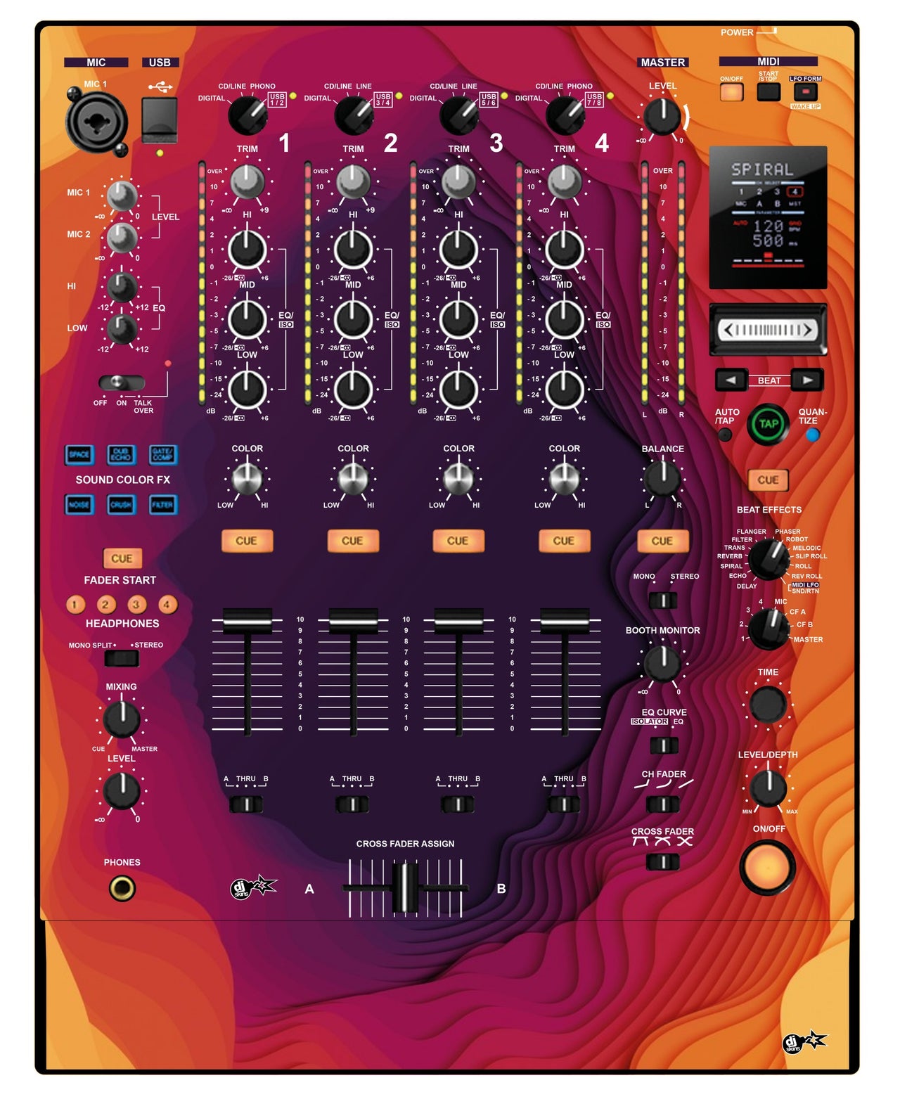 Pioneer DJ DJM 900 NEXUS Skin Deep Ditch