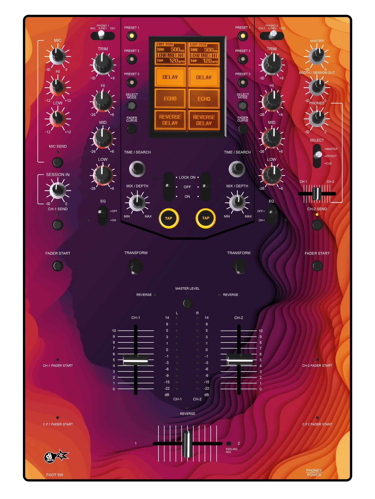 Pioneer DJ DJM 909 Skin Deep Ditch