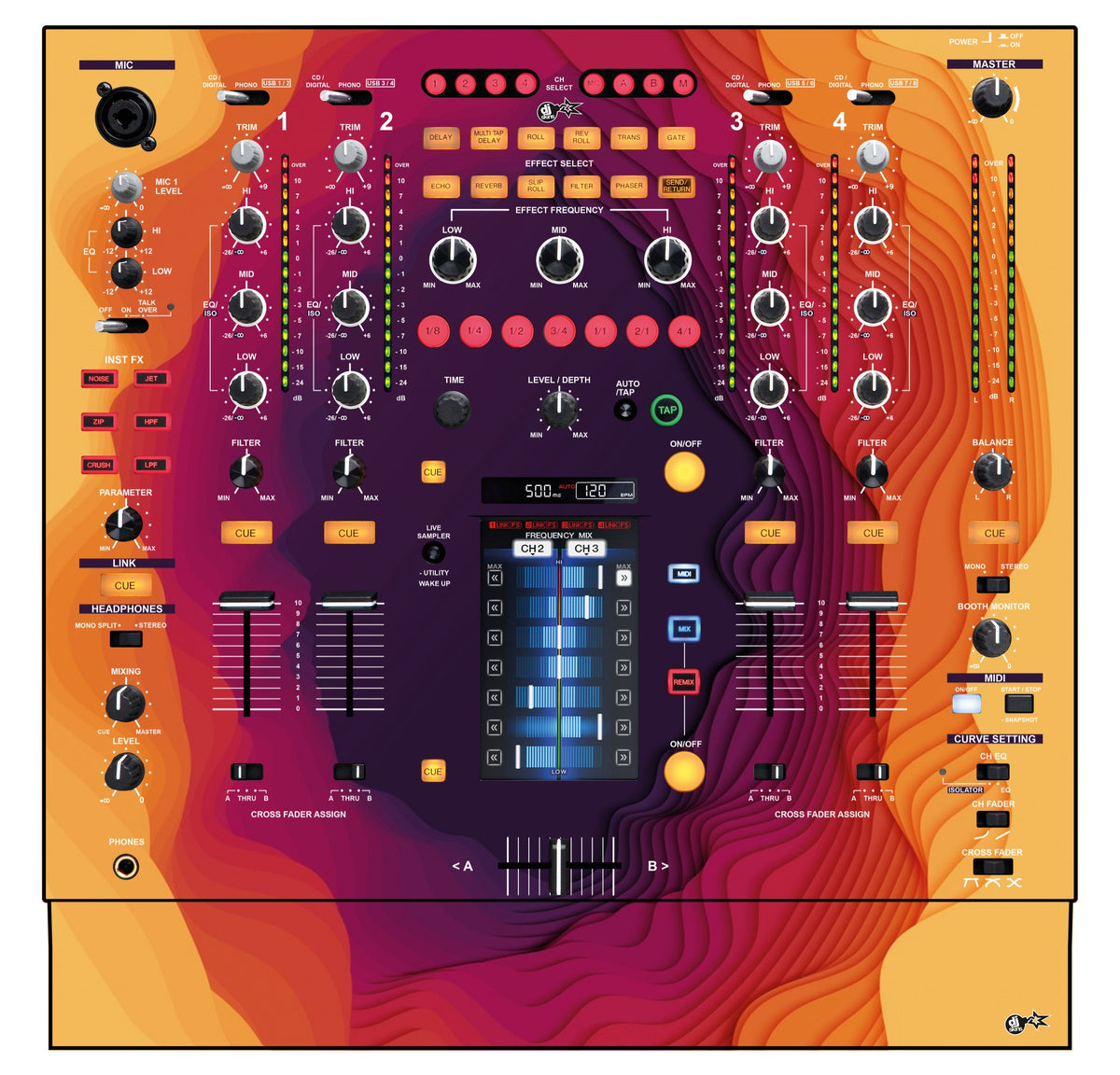 DJ Skins® Pioneer DJ DJM 2000 Skin Deep Ditch