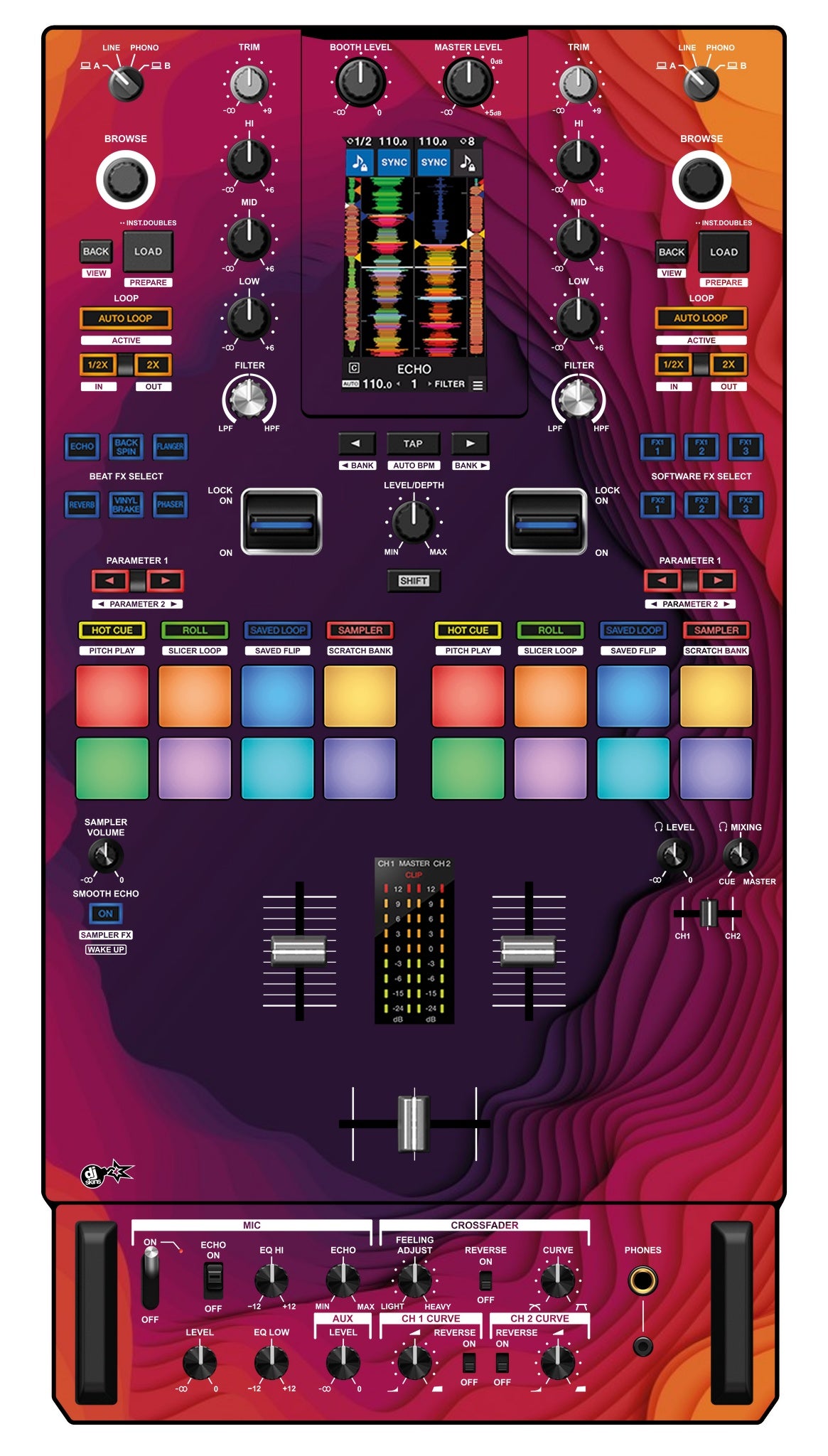 Pioneer DJ DJM S11 Skin Deep Ditch