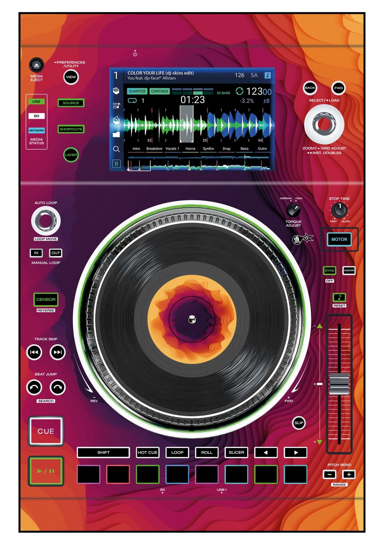 Denon DJ SC 5000 M Skin Deep Ditch