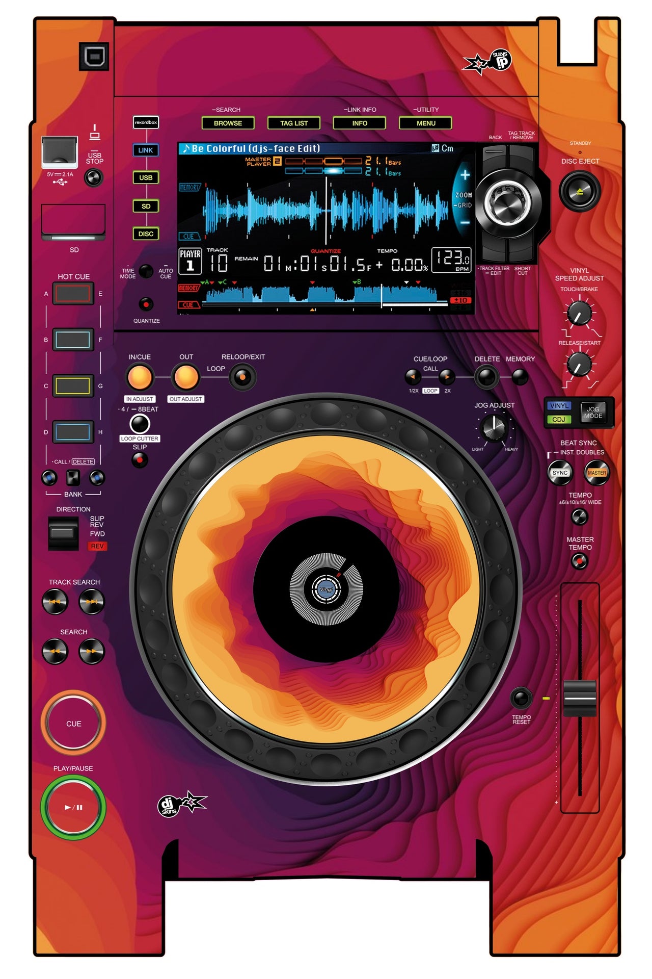 Pioneer DJ CDJ 2000 NEXUS 2 Skin Deep Ditch