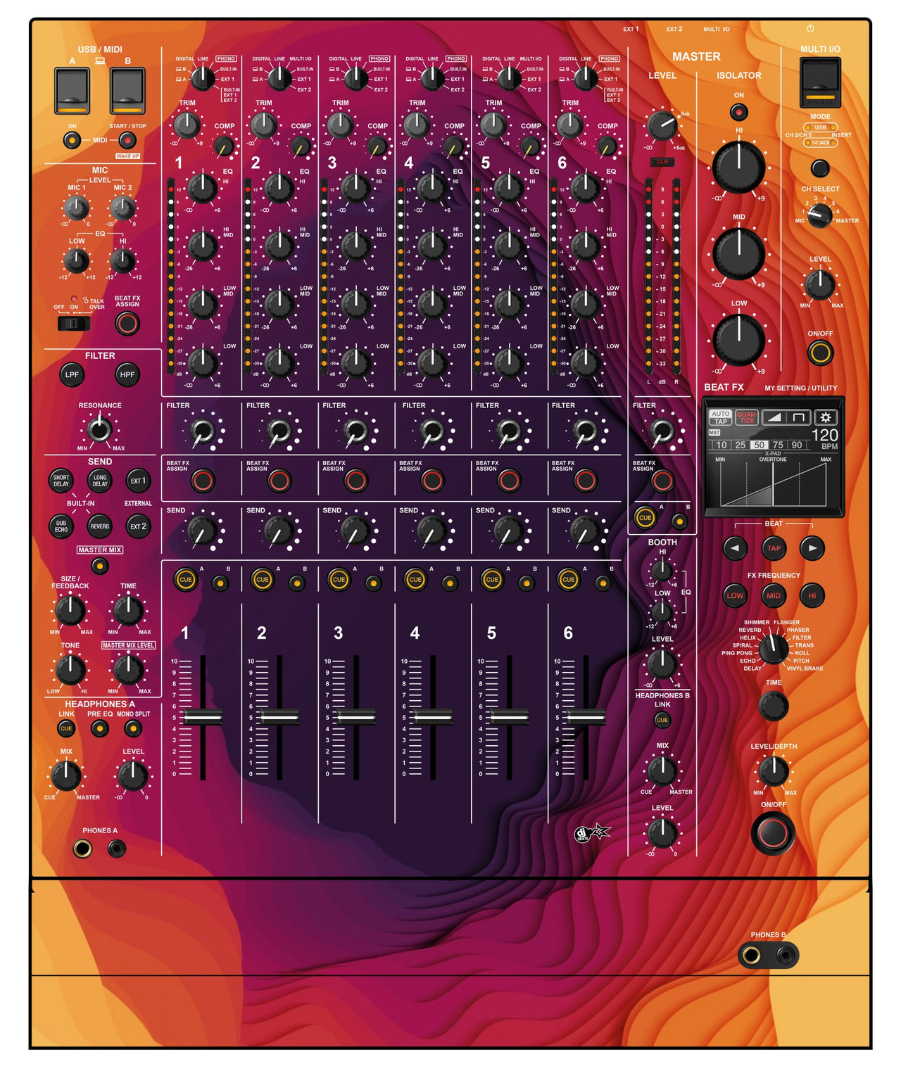 Pioneer DJ DJM V10 LF Skin Deep Ditch
