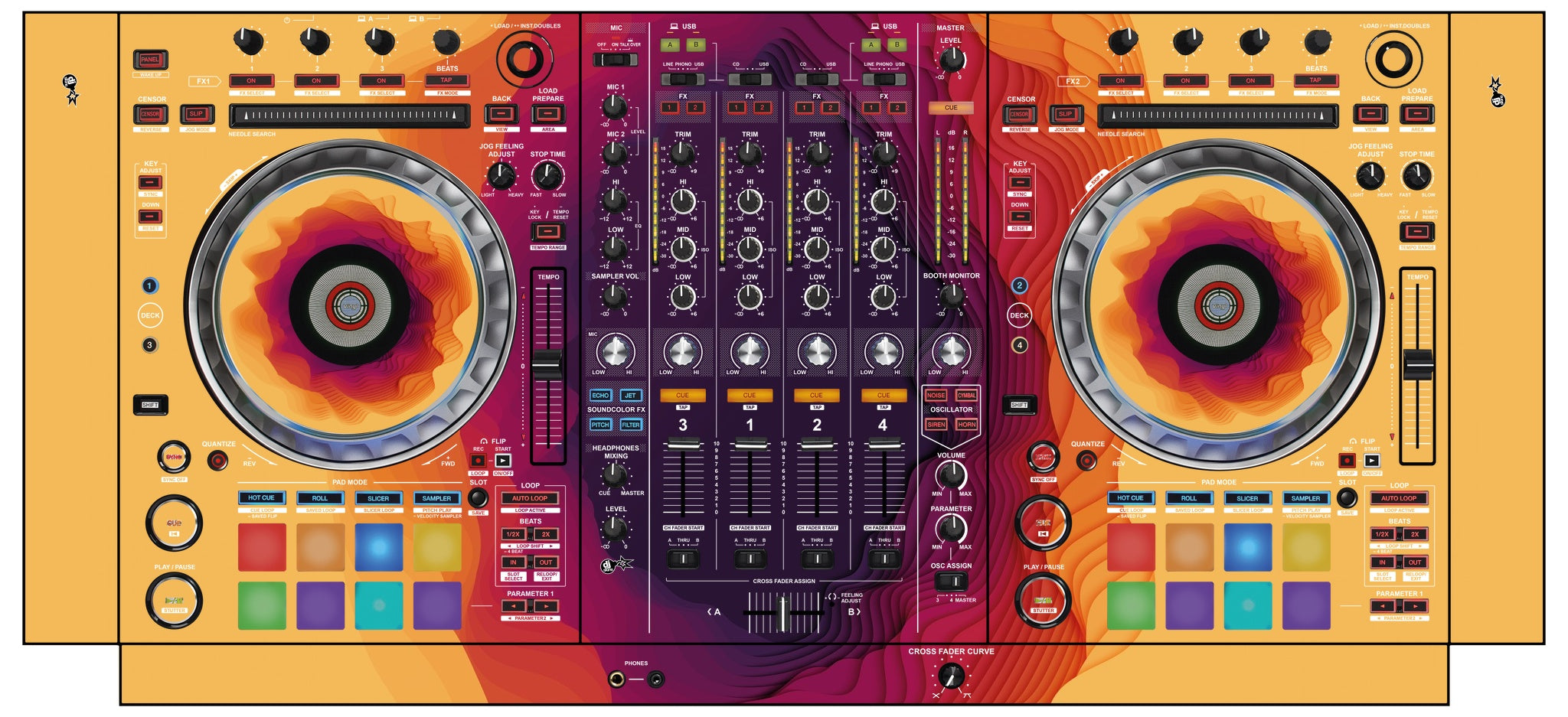 Pioneer DJ DDJ SZ 2 Skin Deep Ditch