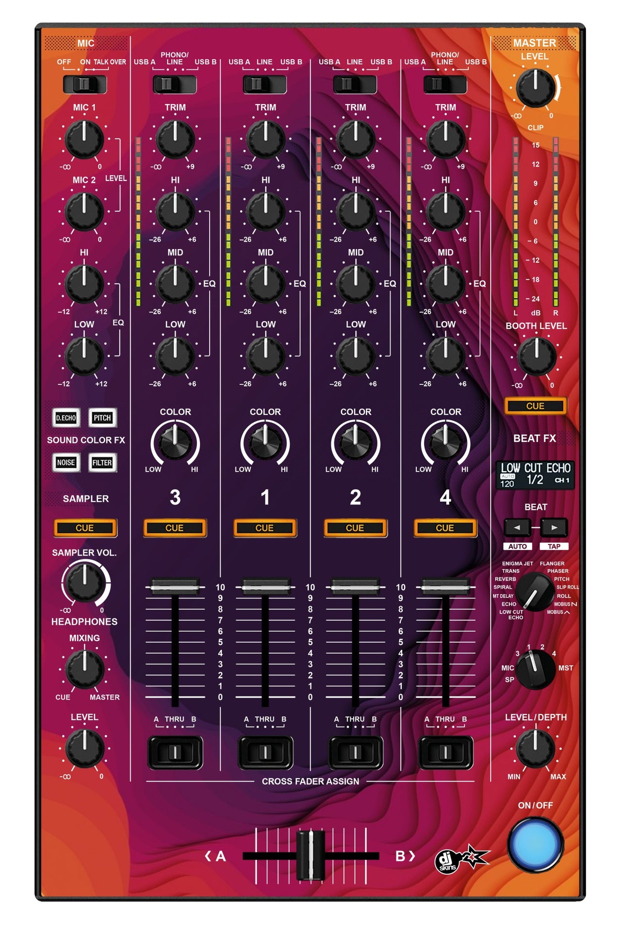 Pioneer DJ DDJ 1000 SRT MIXER Skin Deep Ditch