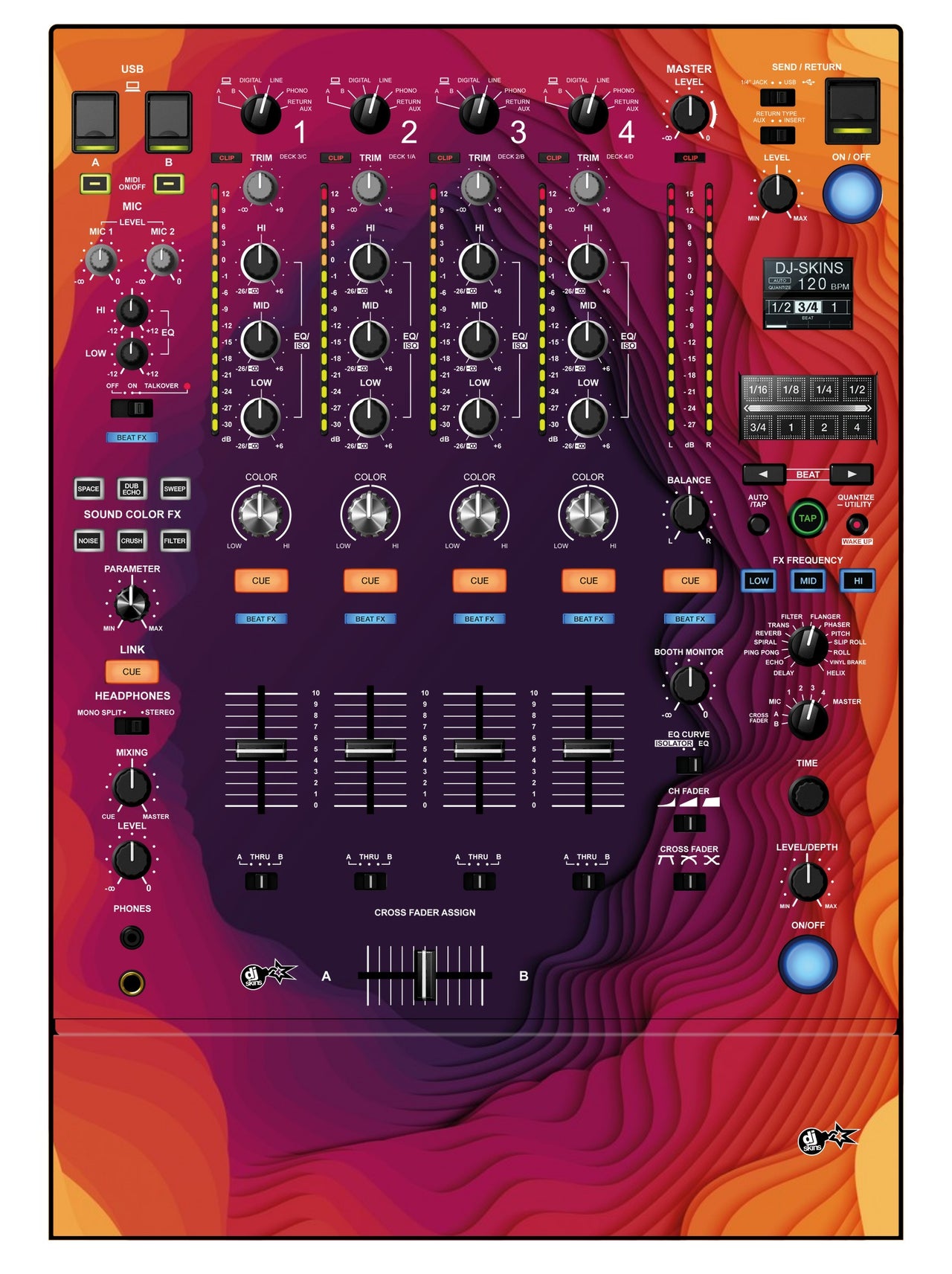 Pioneer DJ DJM 900 NEXUS 2 Skin Deep Ditch
