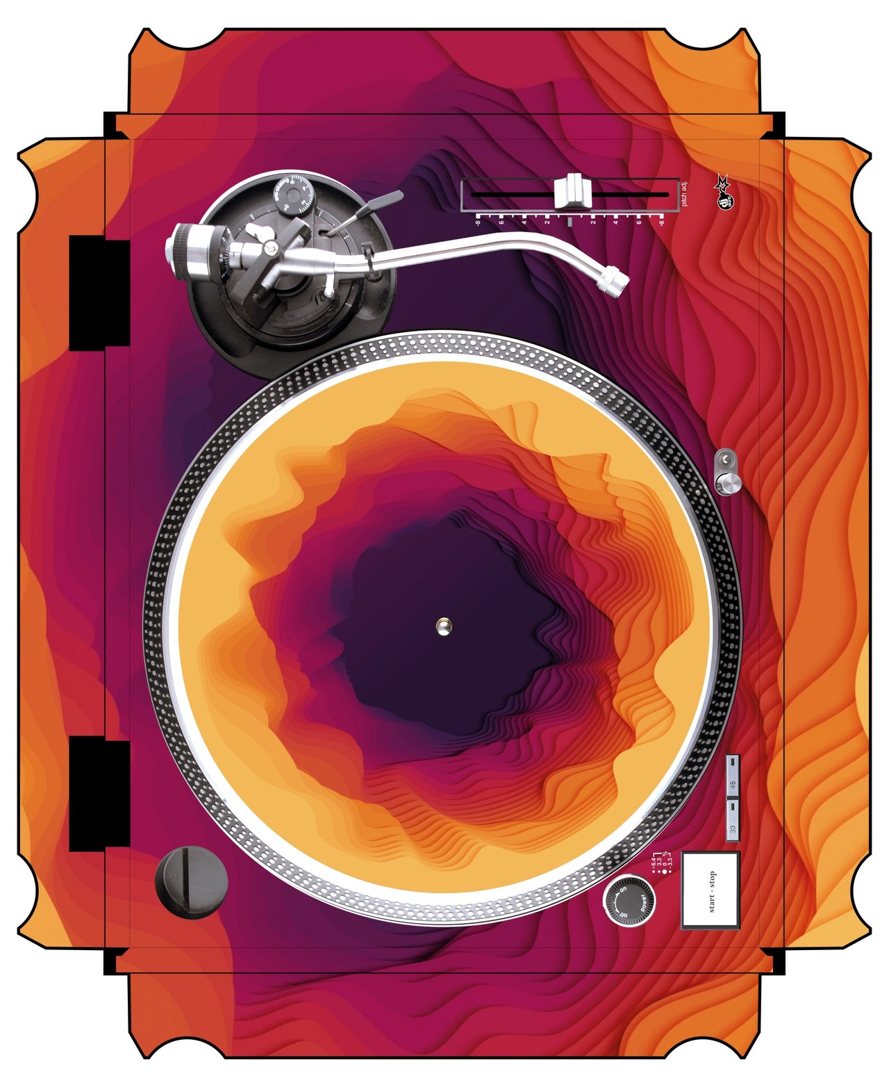 Technics 1200 / 1210 MK2 VERTICAL Skin Deep Ditch