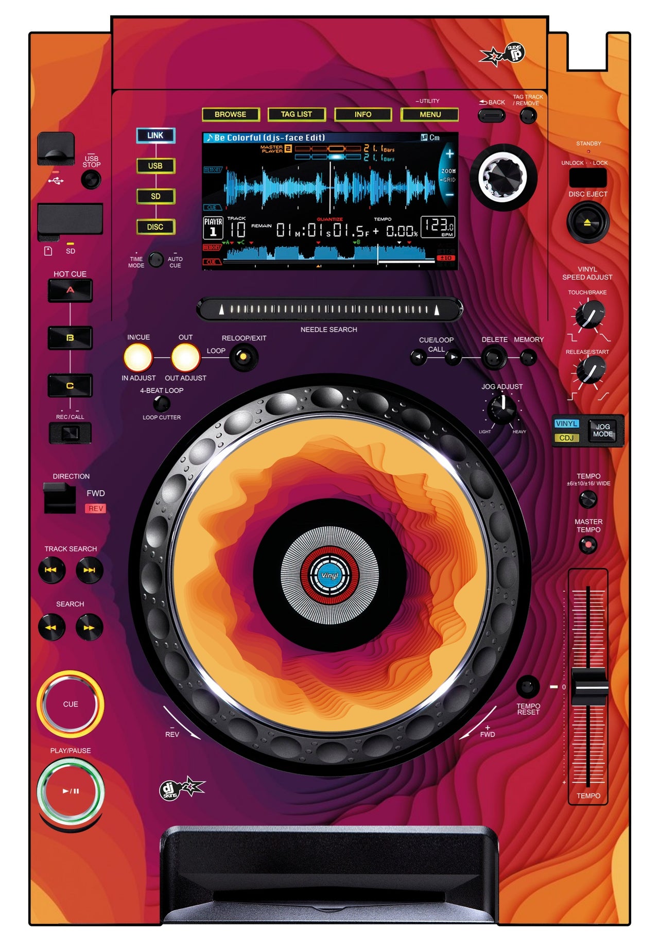 Pioneer DJ CDJ 2000 Skin Deep Ditch