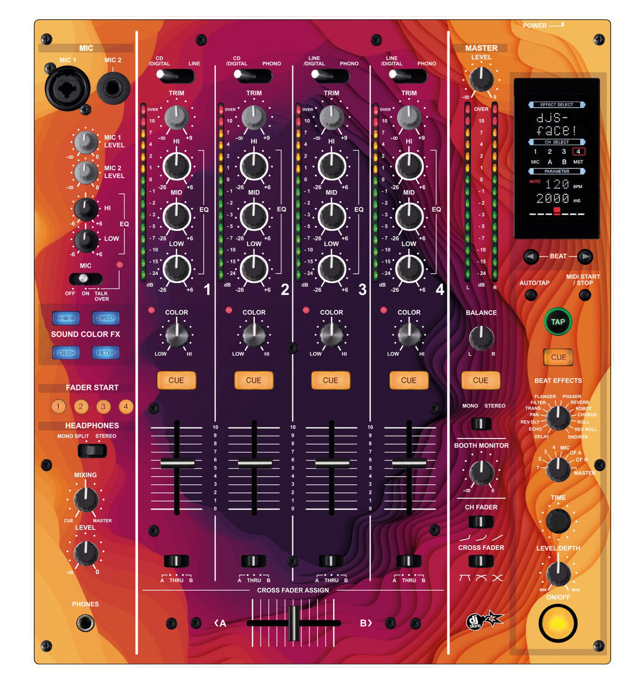 Pioneer DJ DJM 800 Skin Deep Ditch