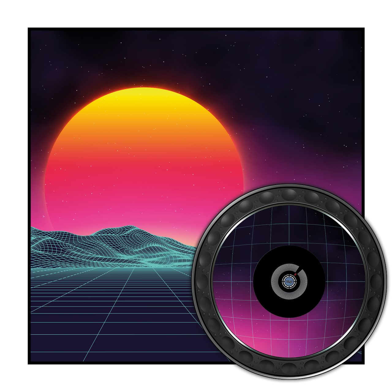 dj-skins Design SYNTHWAVE HORIZON