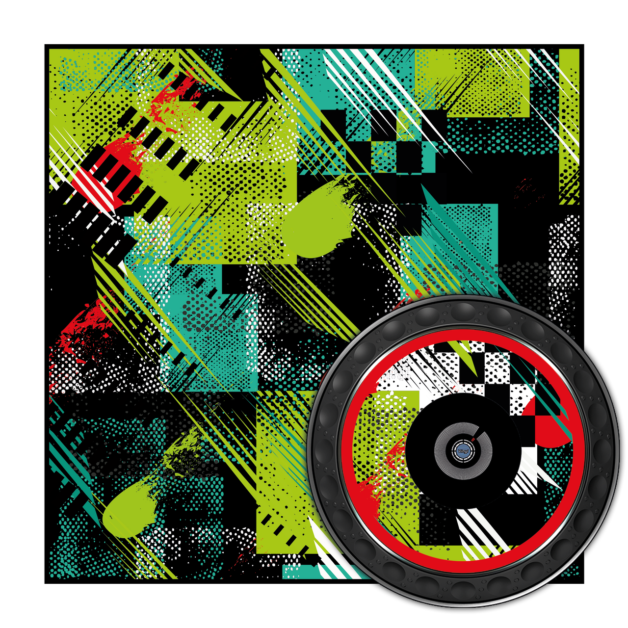 dj-skins Design FRACTOR GRÜN