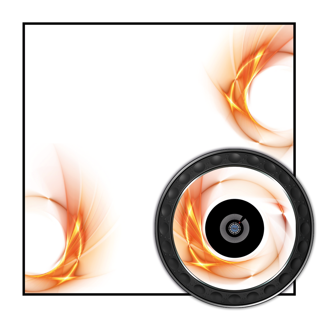 dj-skins Design ORANGE SWIRL
