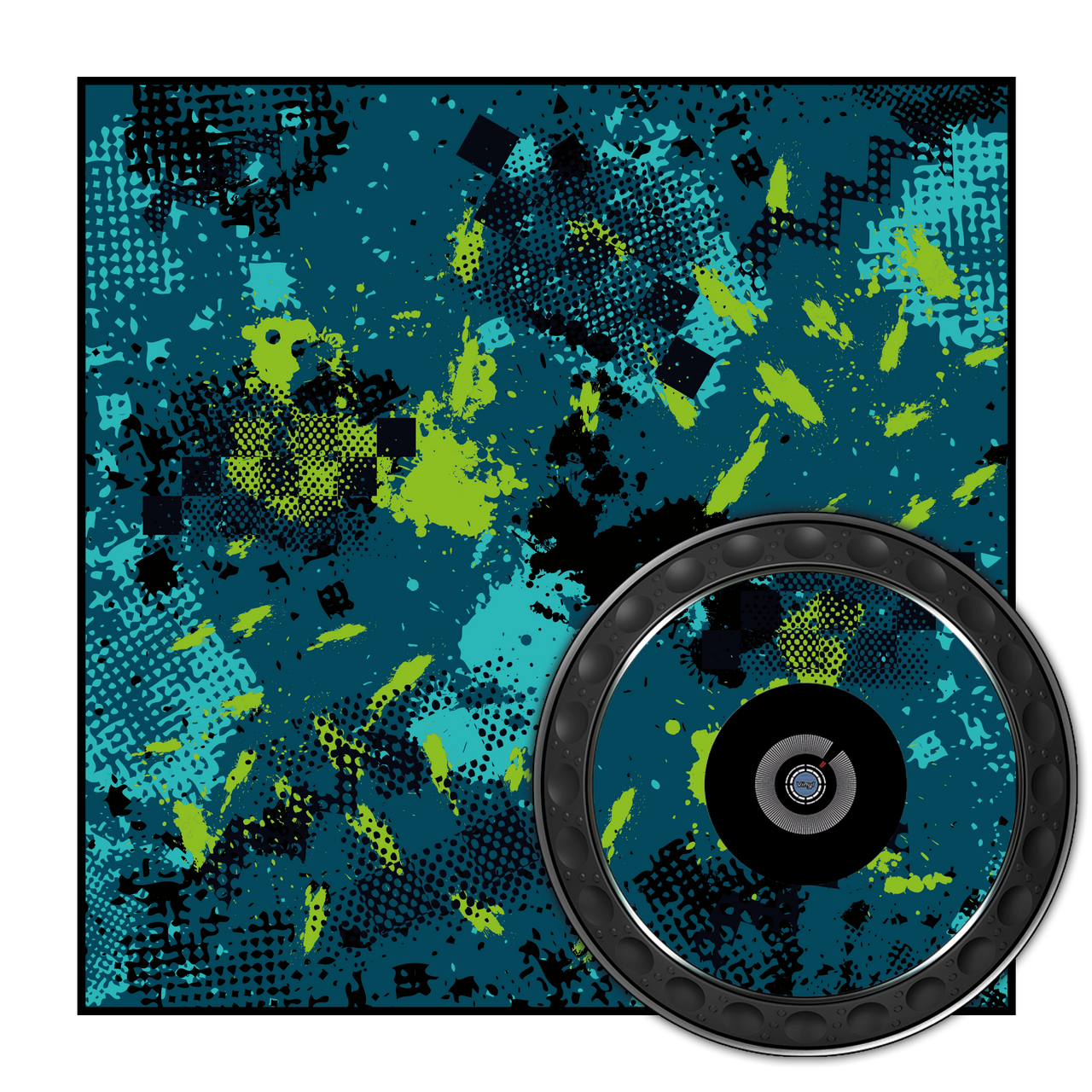 dj-skins Design GREEN CONFLICT