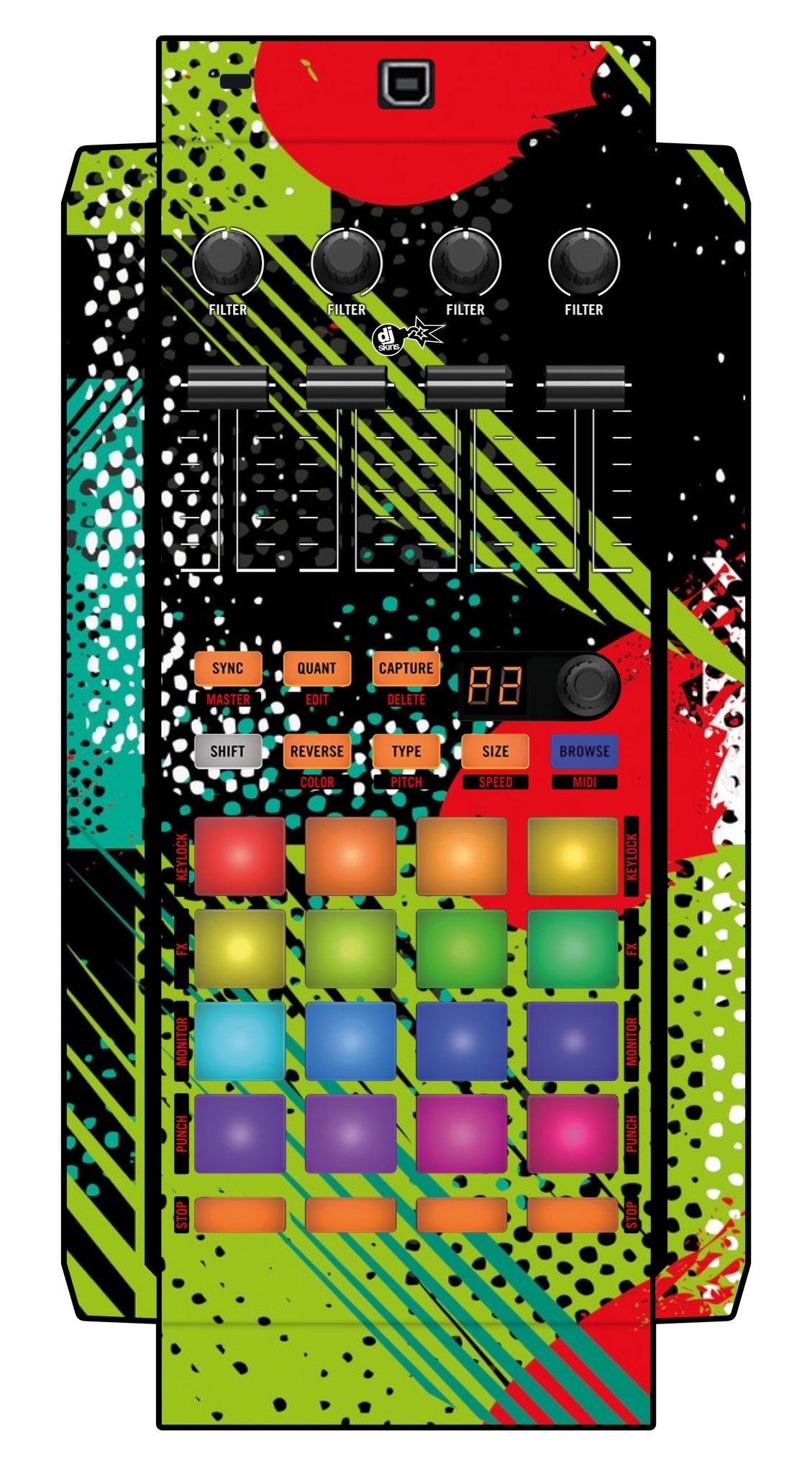 Native Instruments F1 Skin Fractor Green