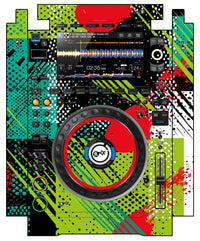 Pioneer DJ CDJ 3000 incl. SIDES Skin Fractor Green