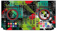 Denon DJ MC 7000 Skin Fractor Green