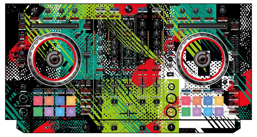 Pioneer DJ DDJ SX 2 Skin Fractor Green