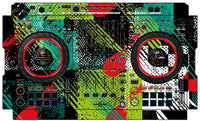 Pioneer DJ DDJ FLX10 Skin Fractor Green