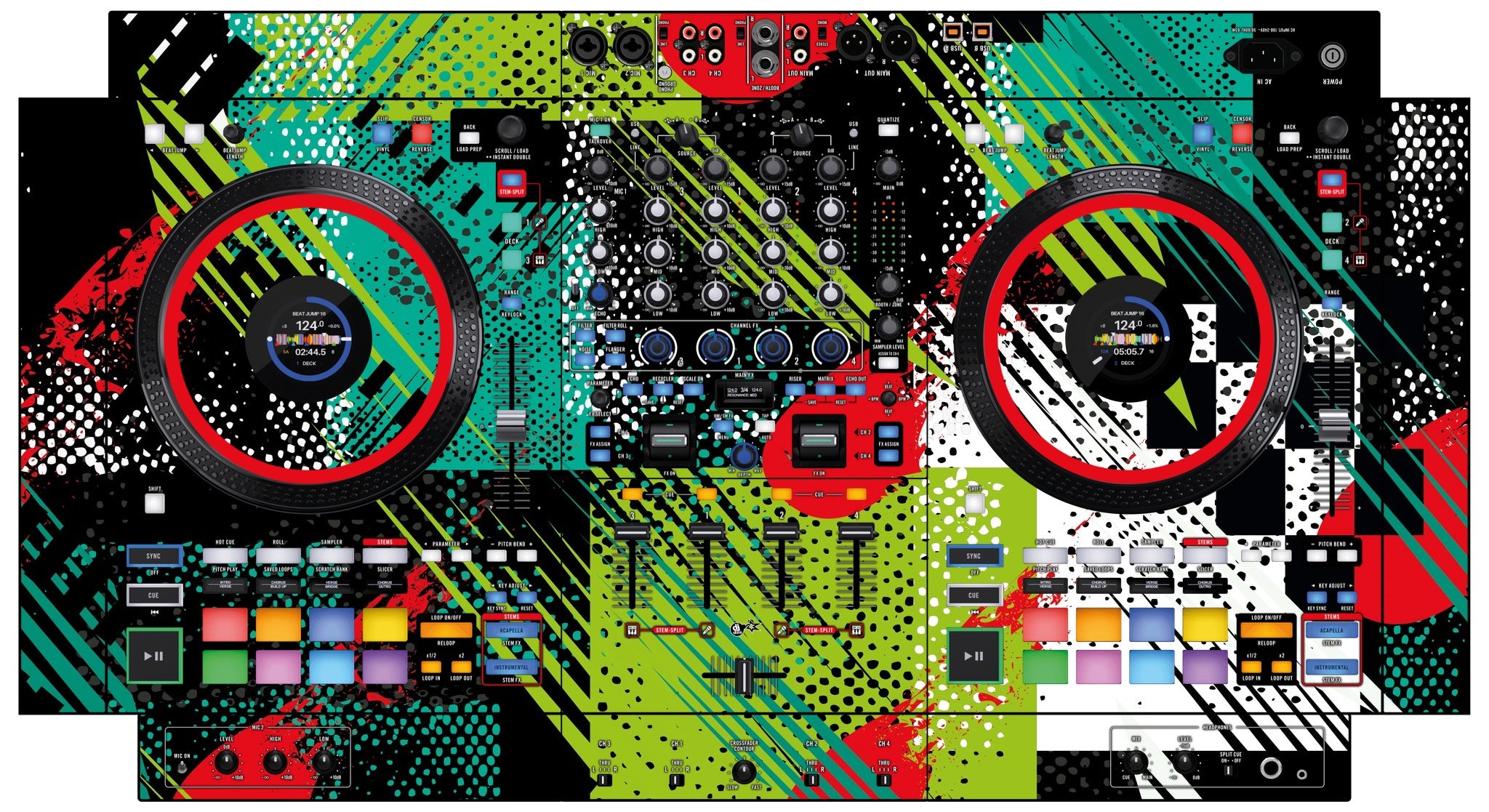 Rane FOUR Skin Fractor Green