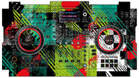 Pioneer DJ XDJ XZ Skin Fractor Green