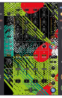 Pioneer DJ DDJ FLX10 MIXER Skin Fractor Green