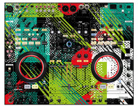 Denon DJ MC 6000 Skin Fractor Green