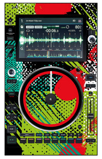 Denon DJ SC 6000 M Skin Fractor Green