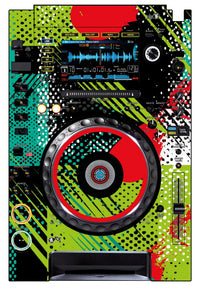 Pioneer DJ CDJ 2000 Skin Fractor Green