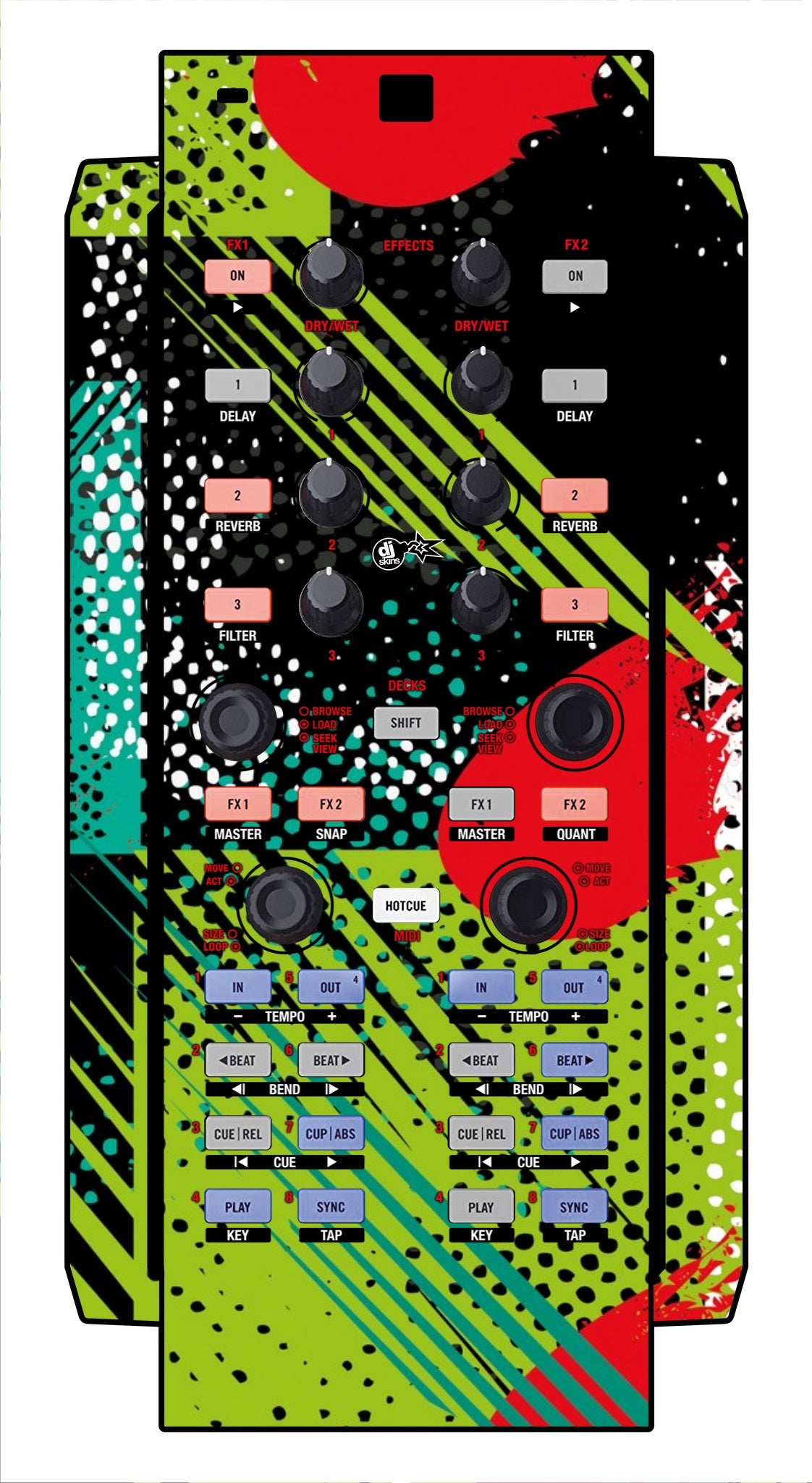 Native Instruments X1 Skin Fractor Green