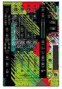 Denon DJ X 1800 Skin Fractor Green