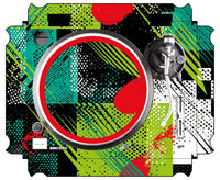 Technics 1200 / 1210 MK2 Skin Fractor Green