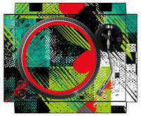 Pioneer DJ PLX 500 Skin Fractor Green