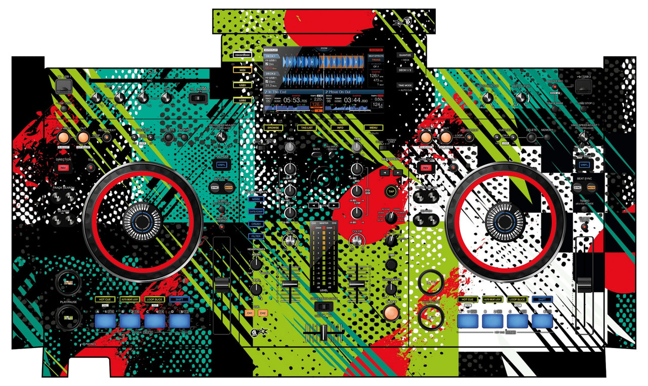 Pioneer DJ XDJ RX Skin Fractor Green