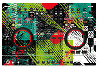 Denon DJ MC 6000 MK2 Skin Fractor Green