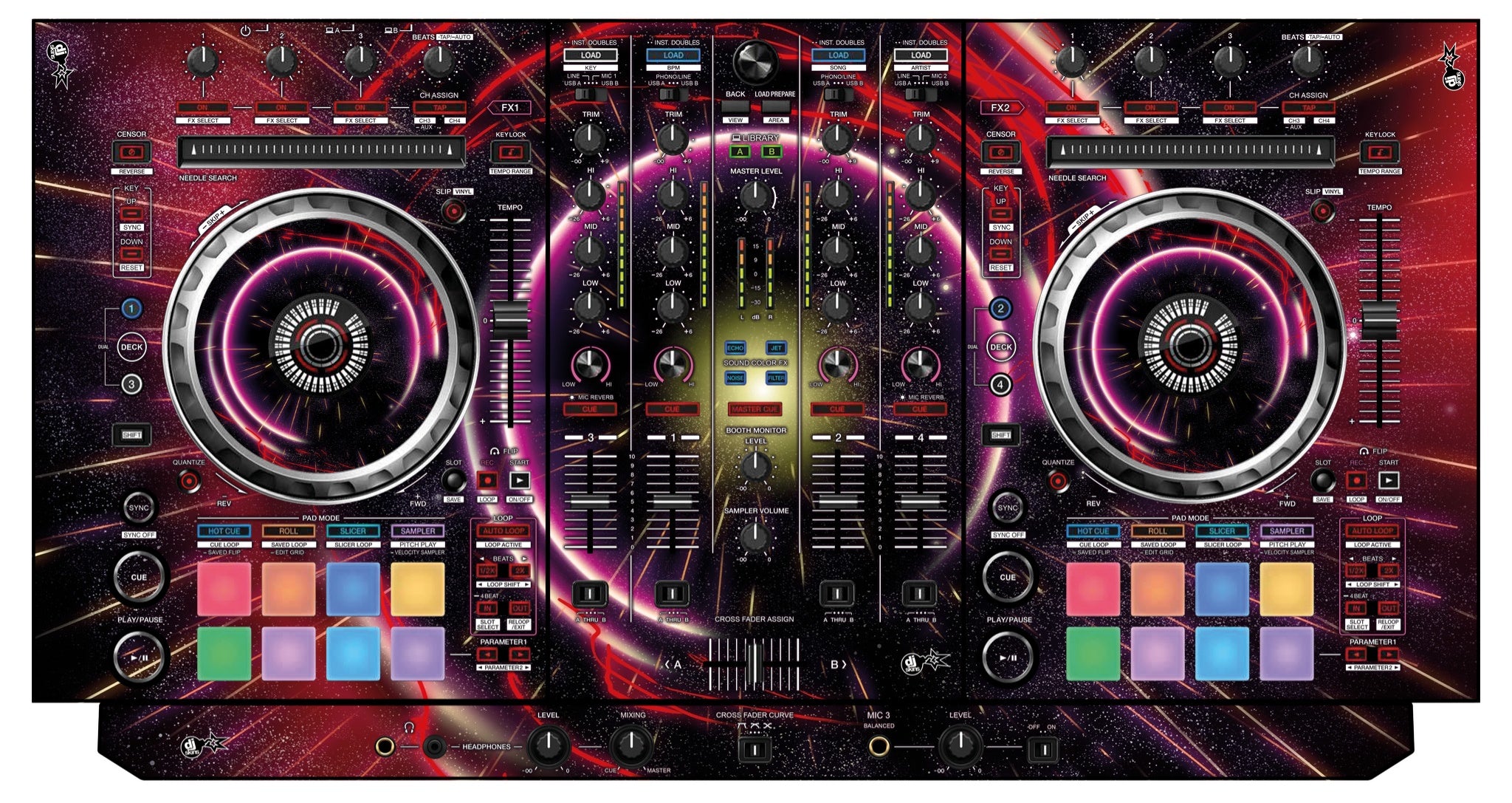 Pioneer DJ DDJ SX 3 Skin Futurewarp