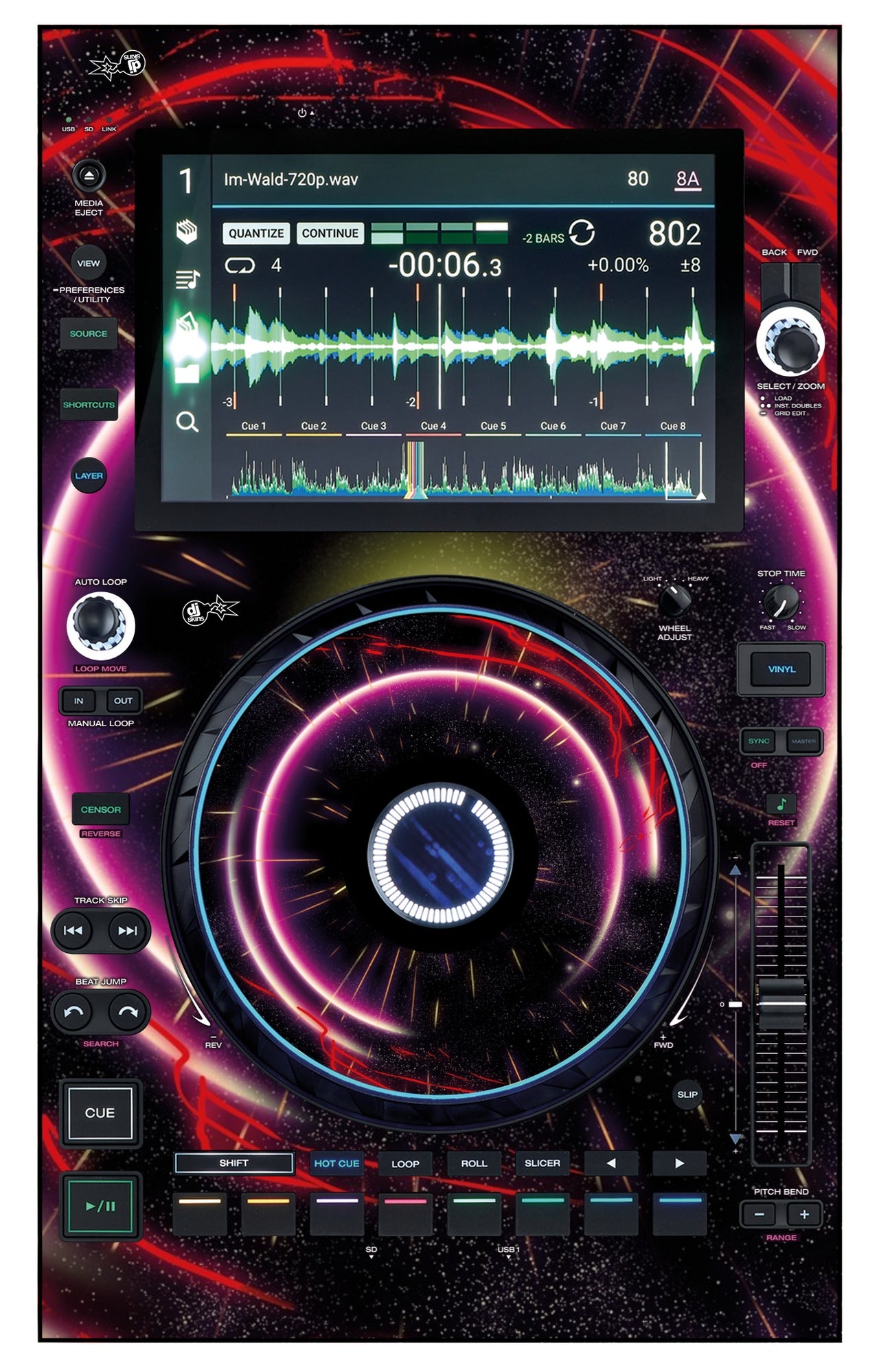 Denon DJ SC 6000 Skin Futurewarp