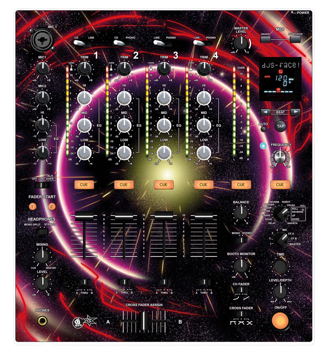 DJ Skins® Pioneer DJ DJM 700 Skin Futurewarp